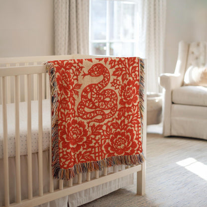 Snake Woven Blanket