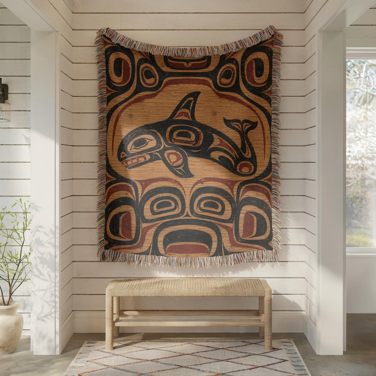 Hummingbird Woven Blanket