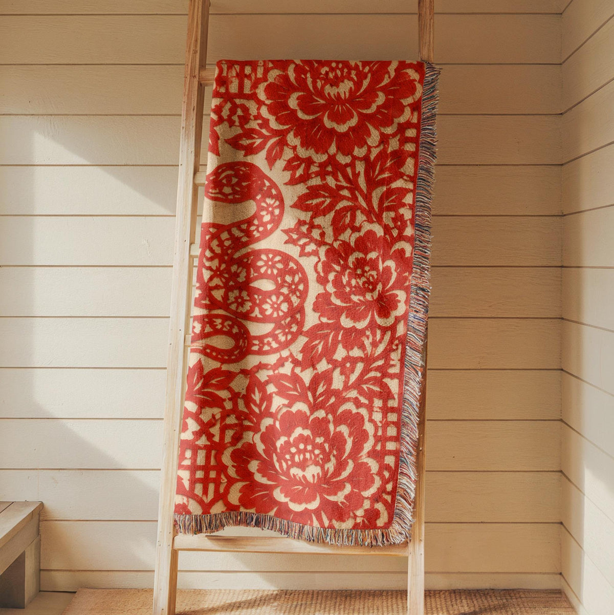 Snake Woven Blanket