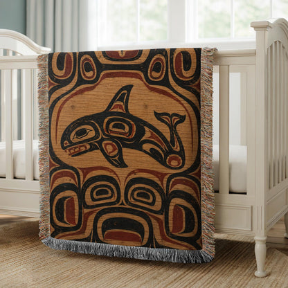 Hummingbird Woven Blanket