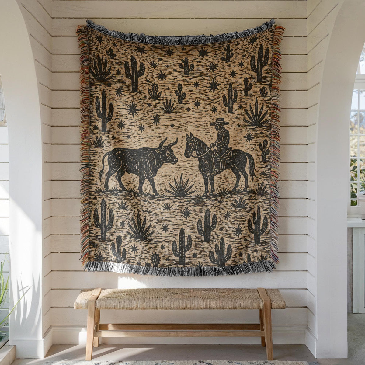 Cowboy Woven Blanket