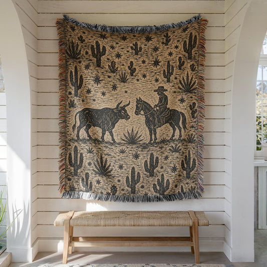 Cowboy Woven Blanket