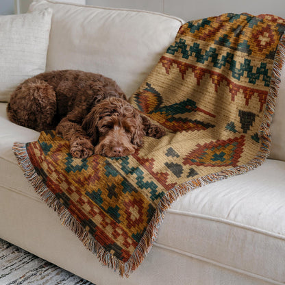 Hummingbird Woven Blanket