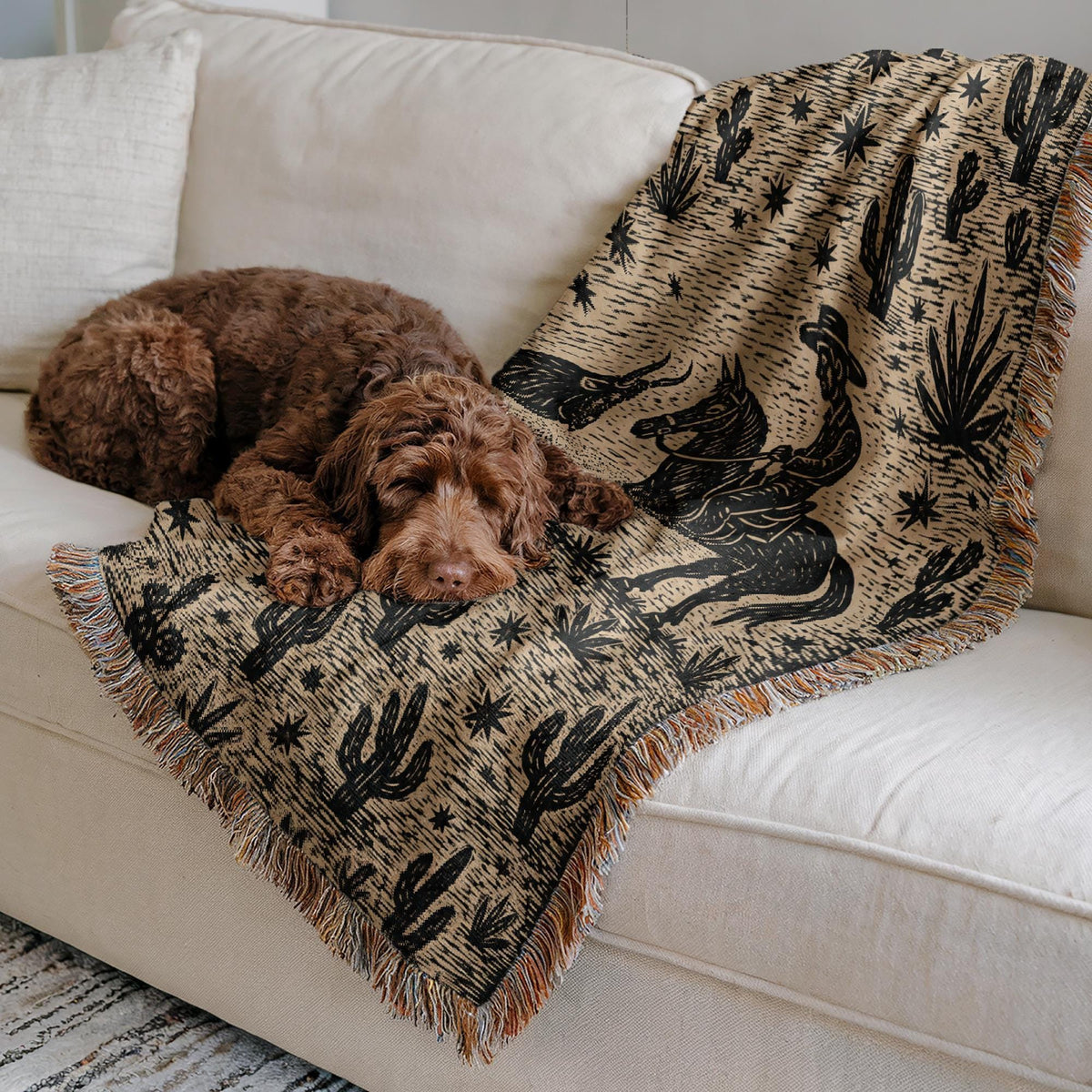 Cowboy Woven Blanket