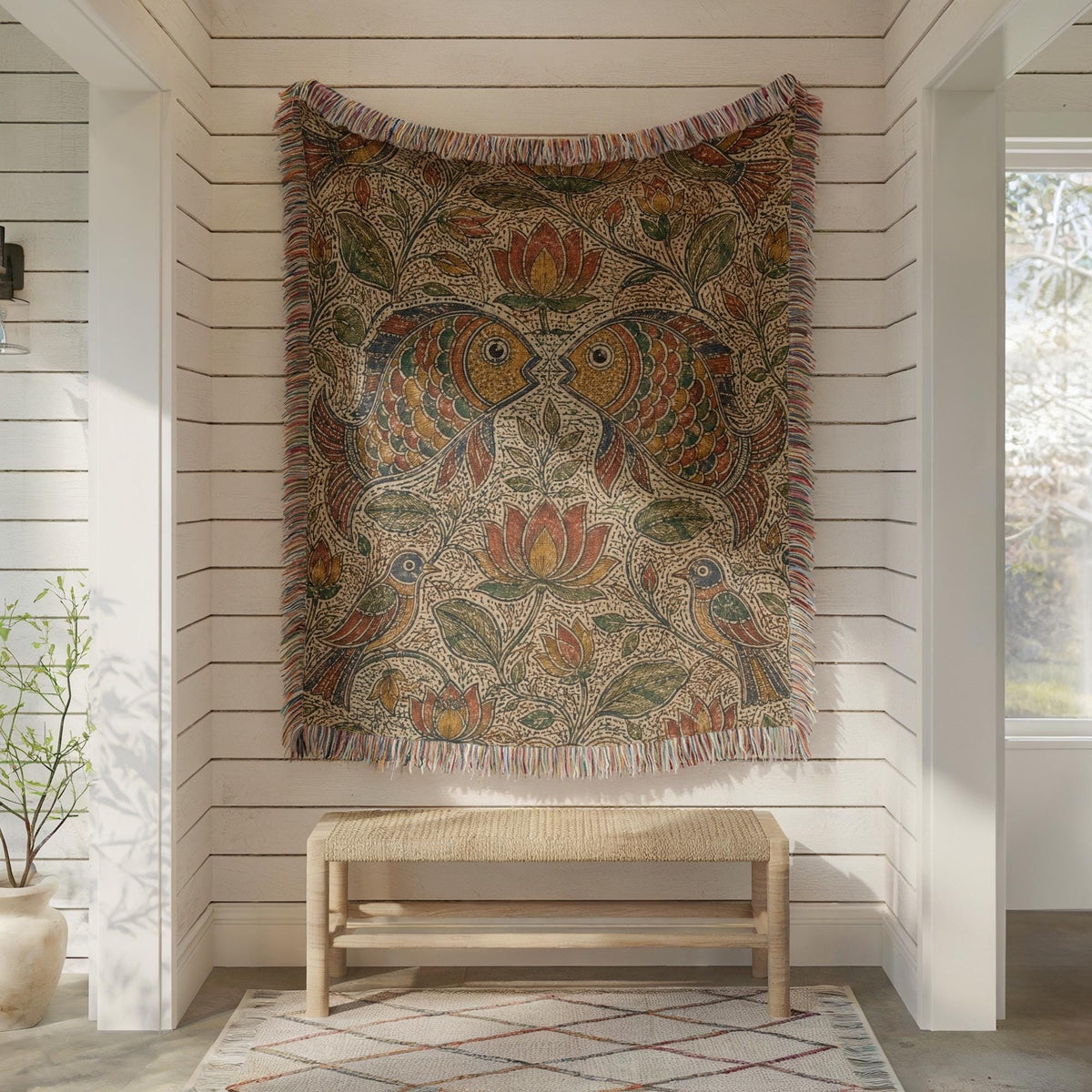 Butterfly Woven Blanket