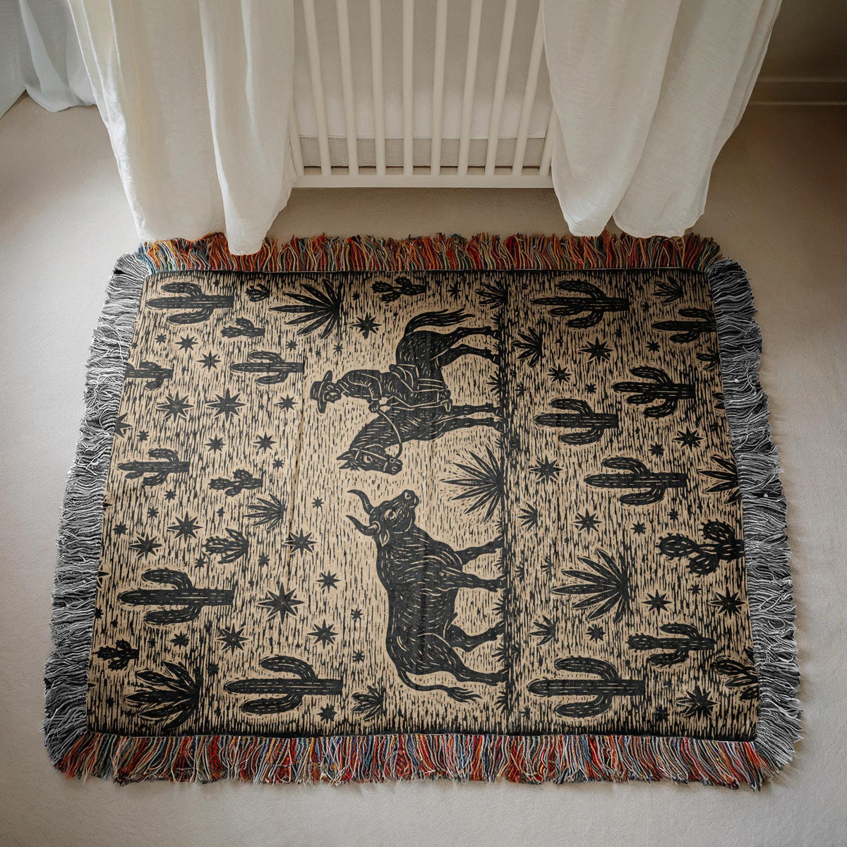 Cowboy Woven Blanket
