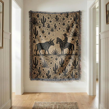 Cowboy Woven Blanket