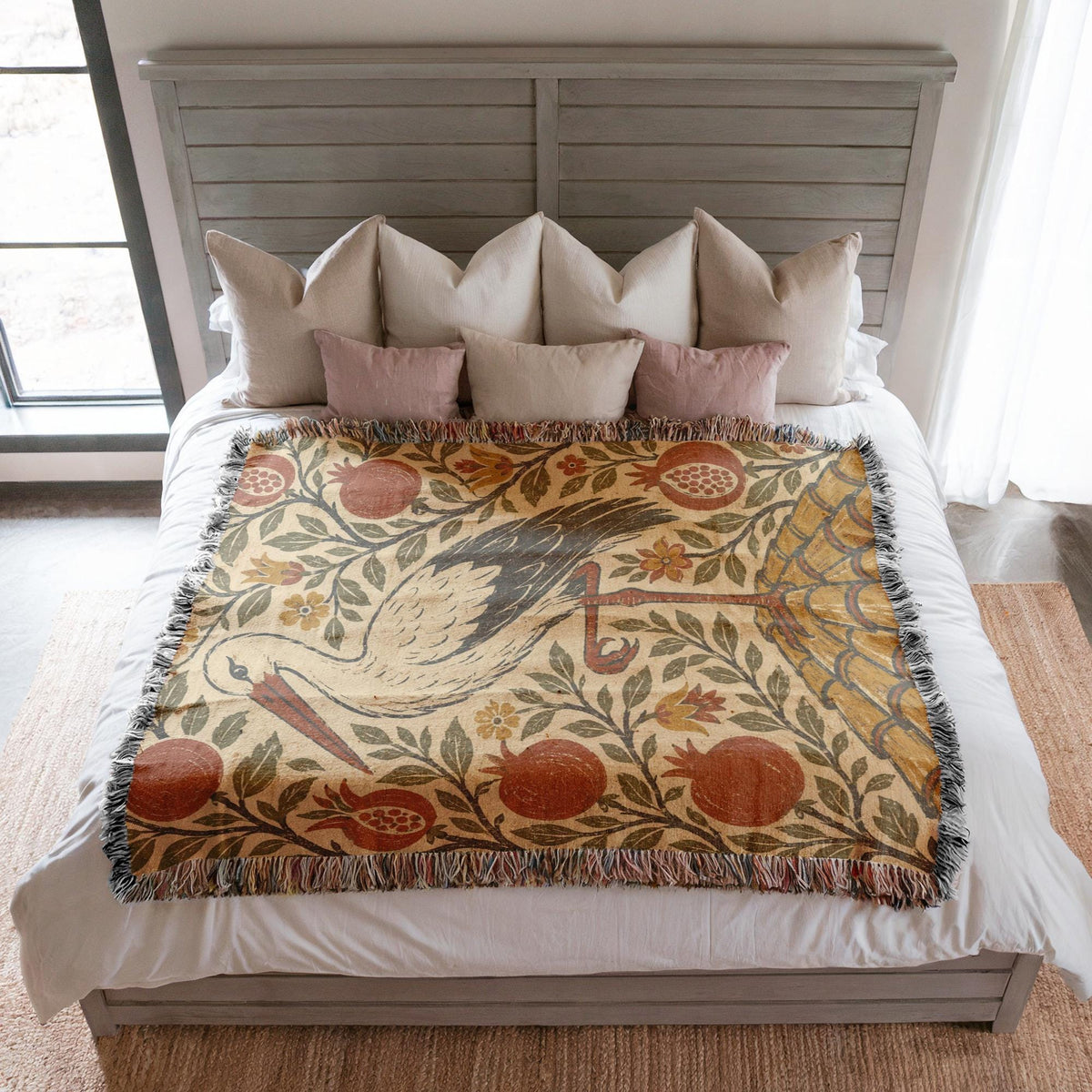 Stork Woven Blanket