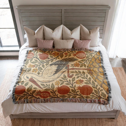 Stork Woven Blanket