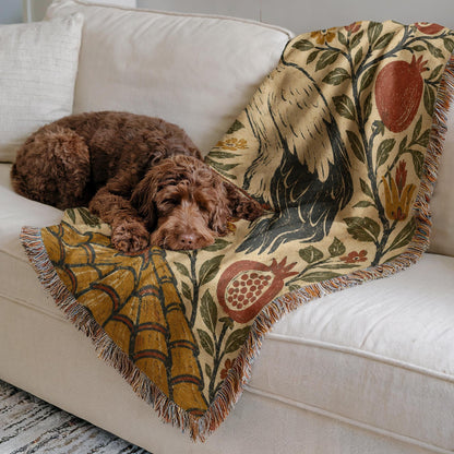 Stork Woven Blanket
