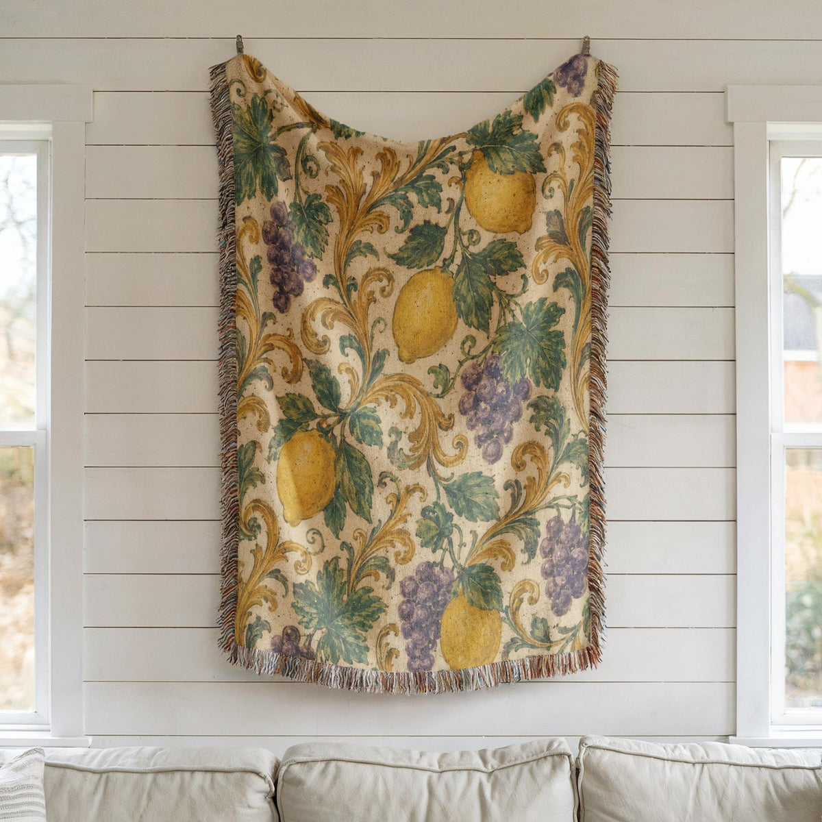Lemon Woven Blanket