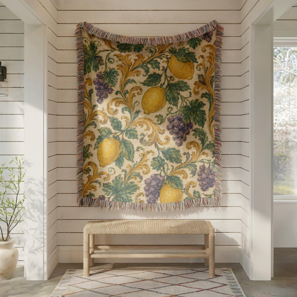 Lemon Woven Blanket