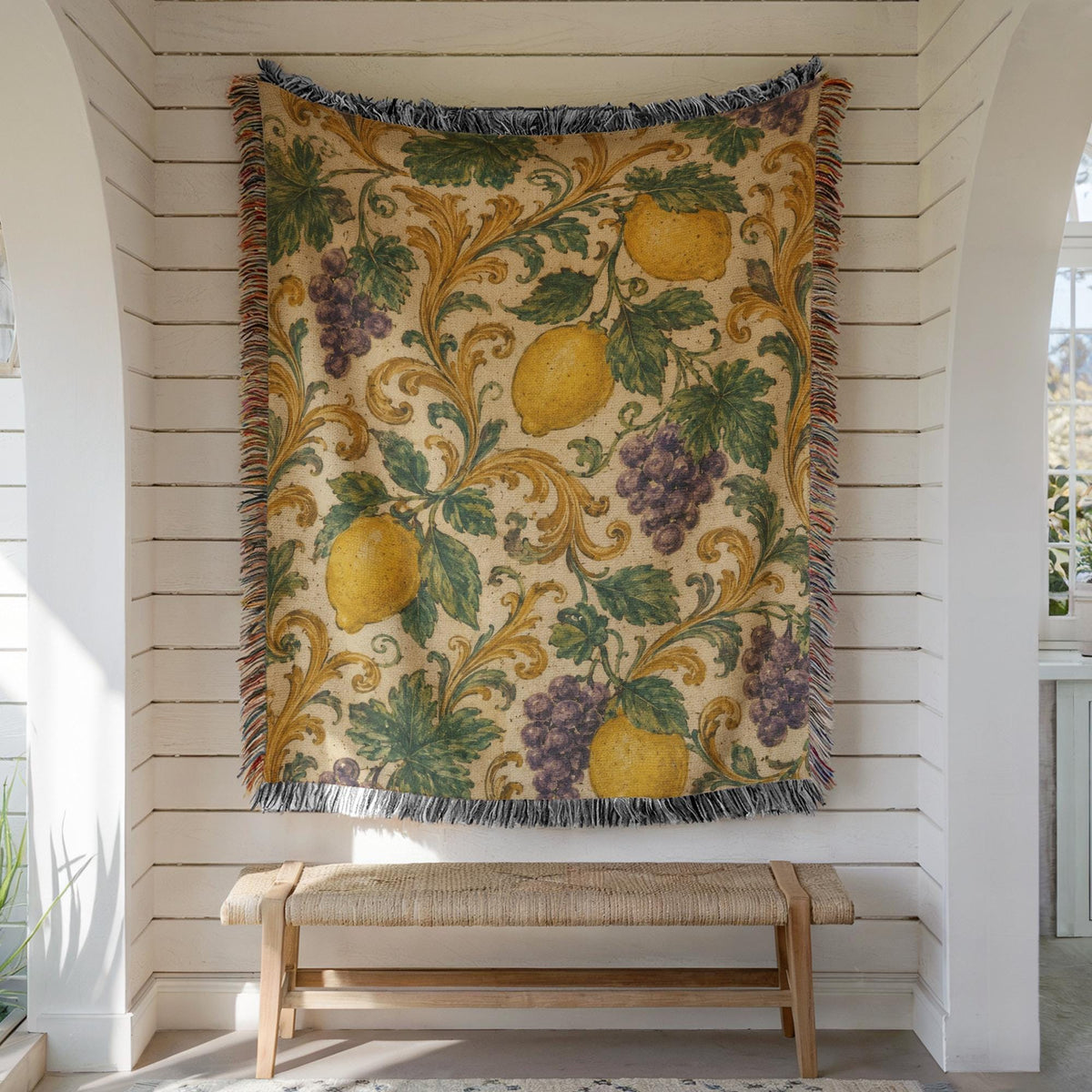 Lemon Woven Blanket