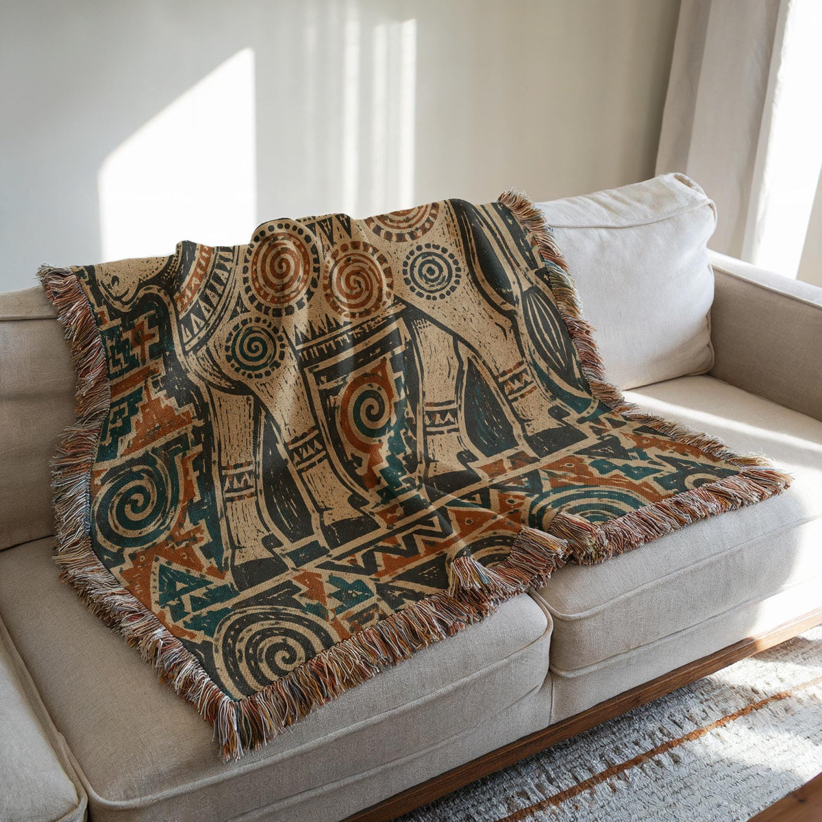 Bull Woven Blanket