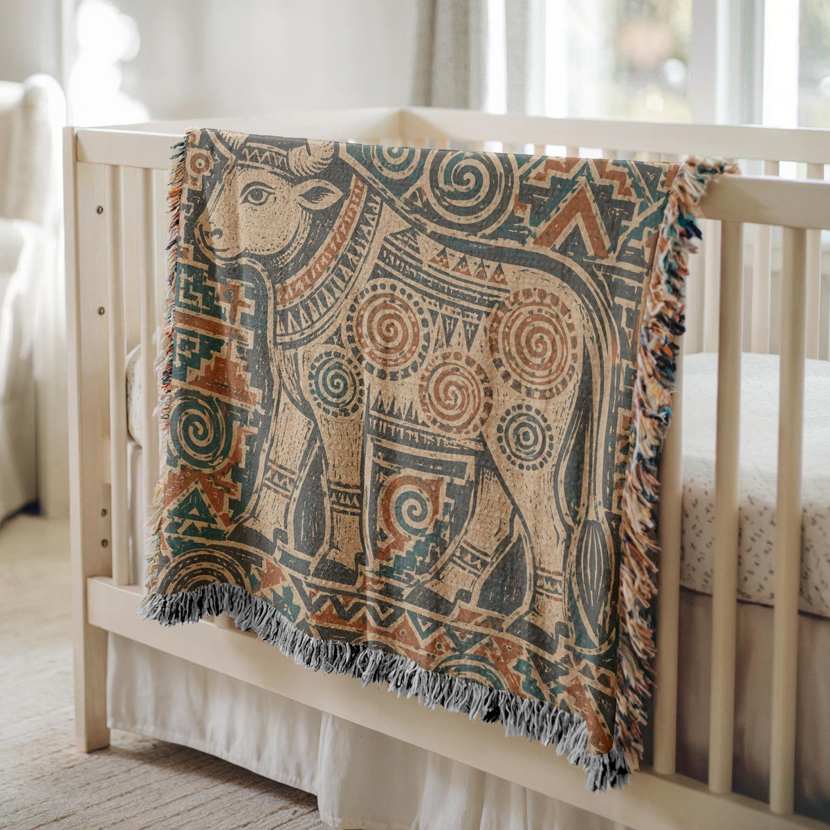 Bull Woven Blanket