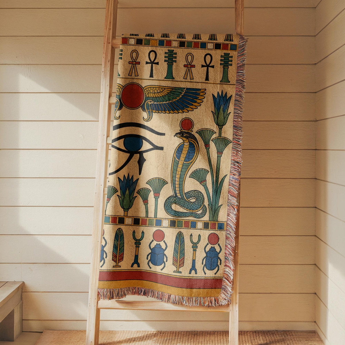 Eye of Horus Woven Blanket