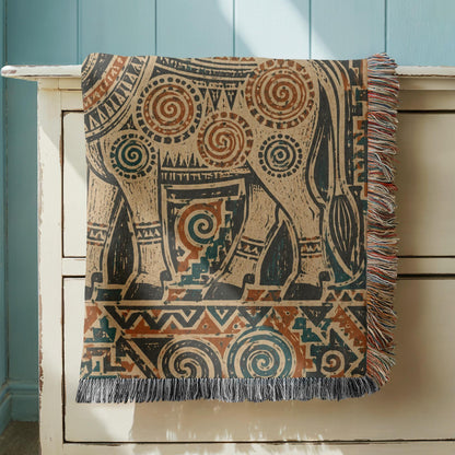 Bull Woven Blanket