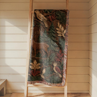 Deer Woven Blanket