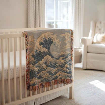 Great Wave Woven Blanket