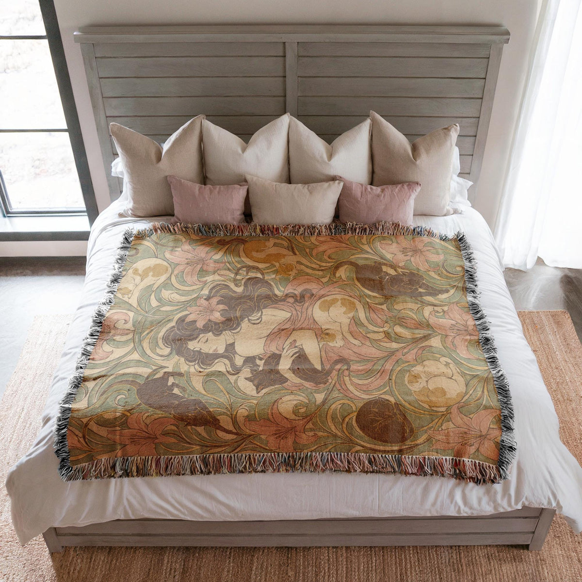 Art Nouveau Woven Blanket