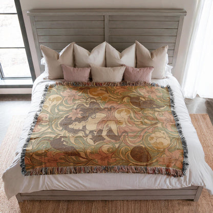 Art Nouveau Woven Blanket