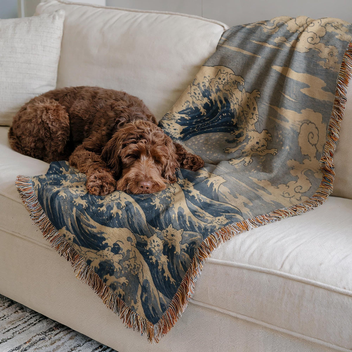 Great Wave Woven Blanket