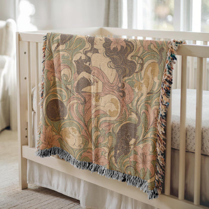 Art Nouveau Woven Blanket