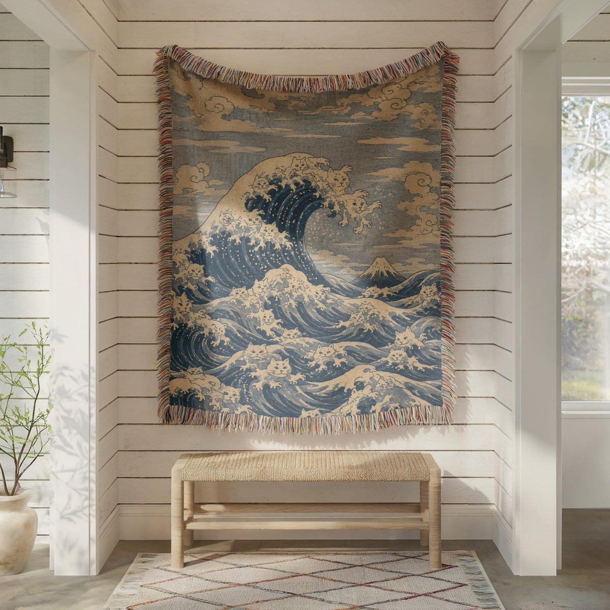 Great Wave Woven Blanket
