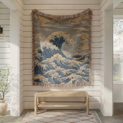 Great Wave Woven Blanket