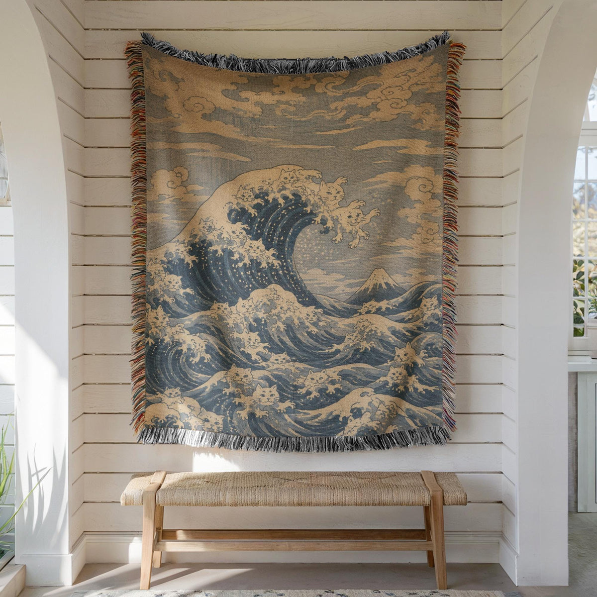 Great Wave Woven Blanket