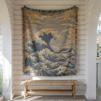 Great Wave Woven Blanket
