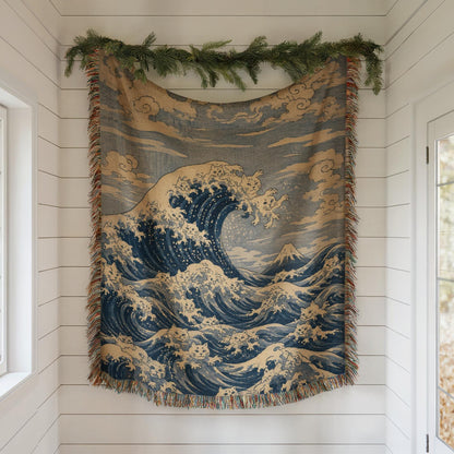 Great Wave Woven Blanket
