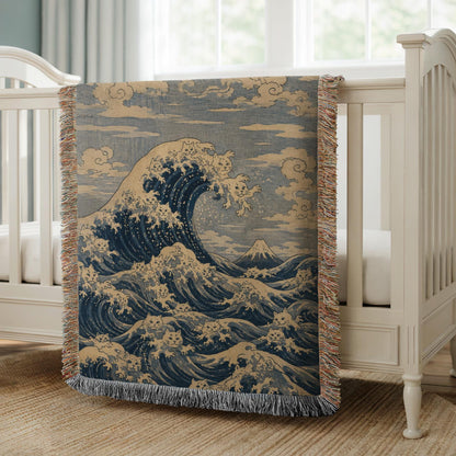 Great Wave Woven Blanket