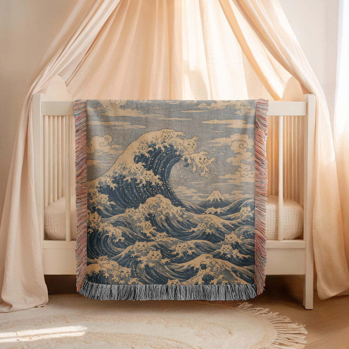 Great Wave Woven Blanket