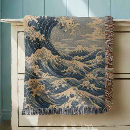 Great Wave Woven Blanket