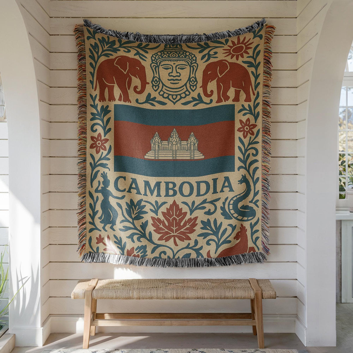 Cambodia Woven Blanket
