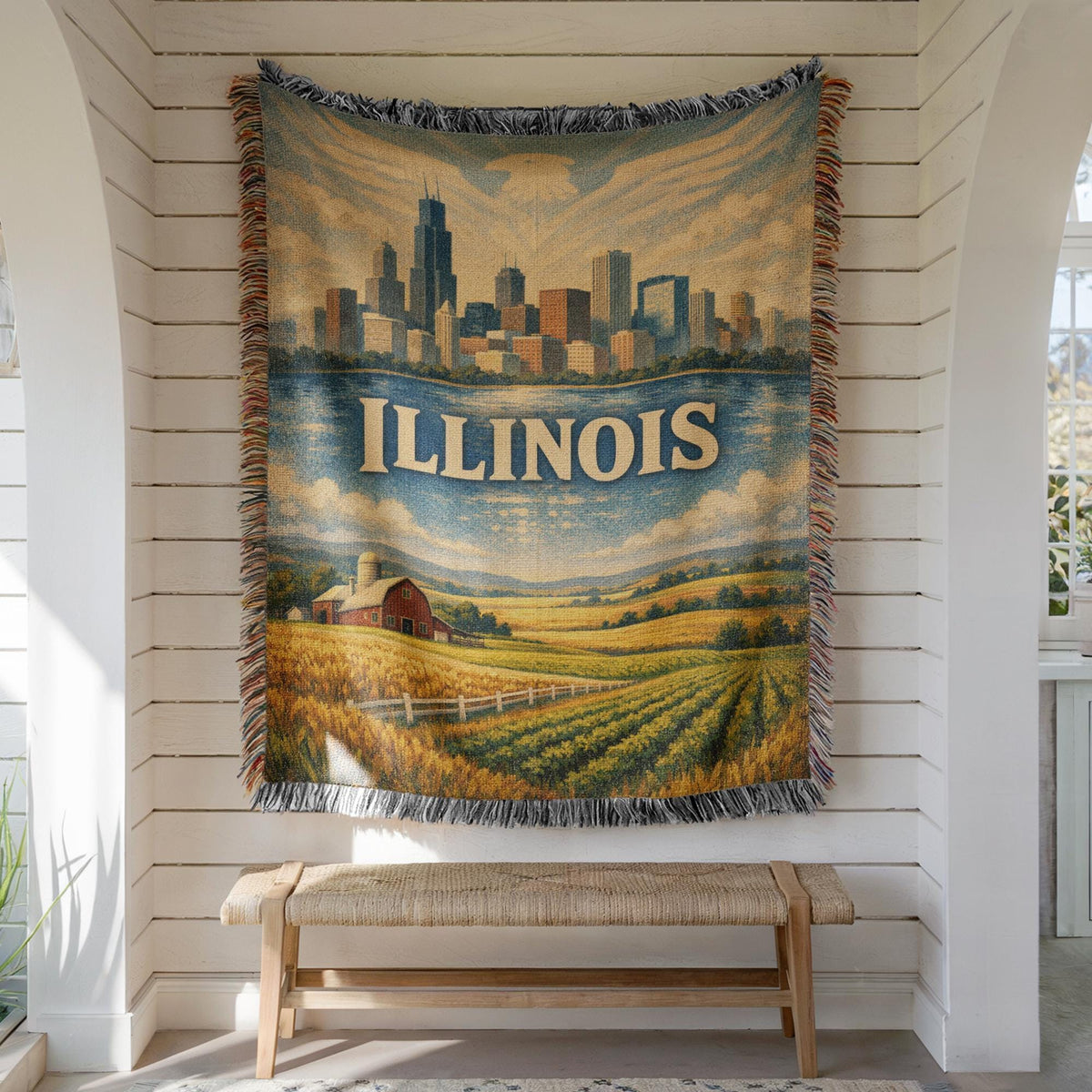 Illinois Woven Blanket