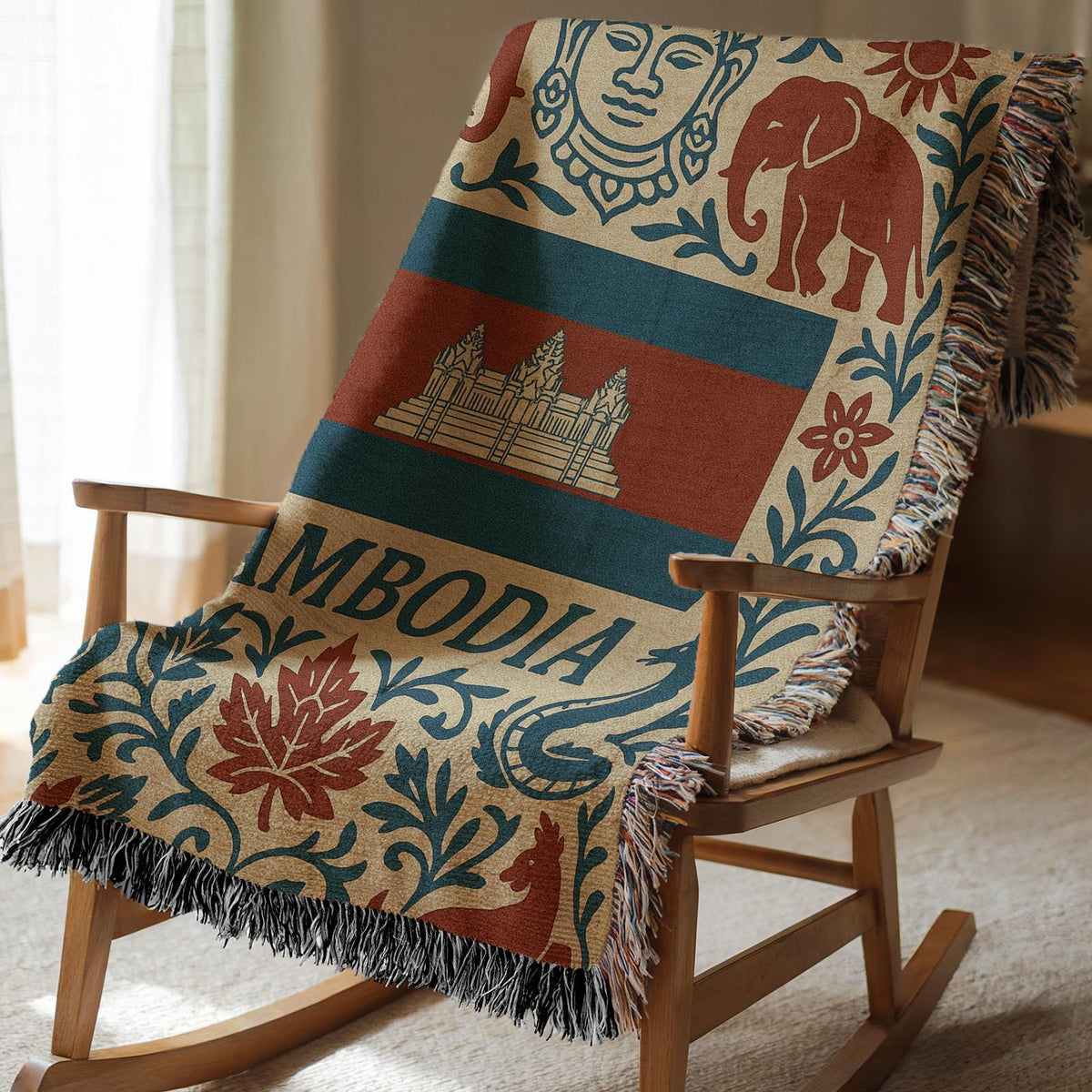Cambodia Woven Blanket
