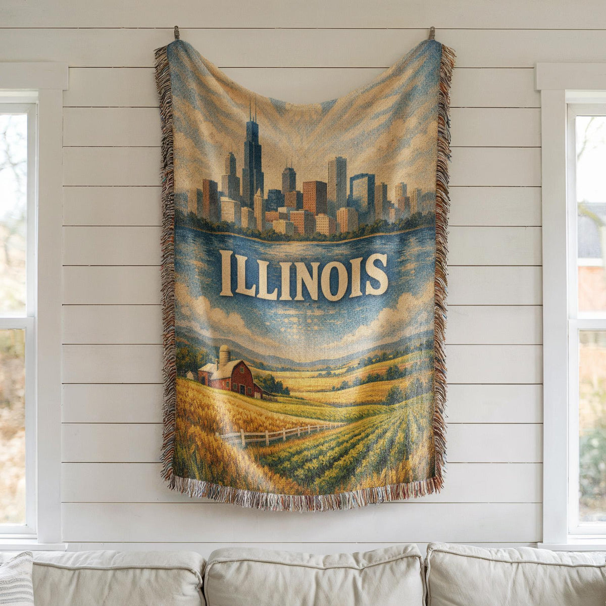 Illinois Woven Blanket