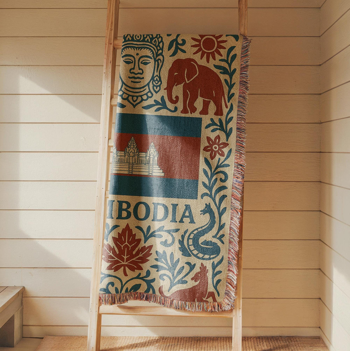 Cambodia Woven Blanket