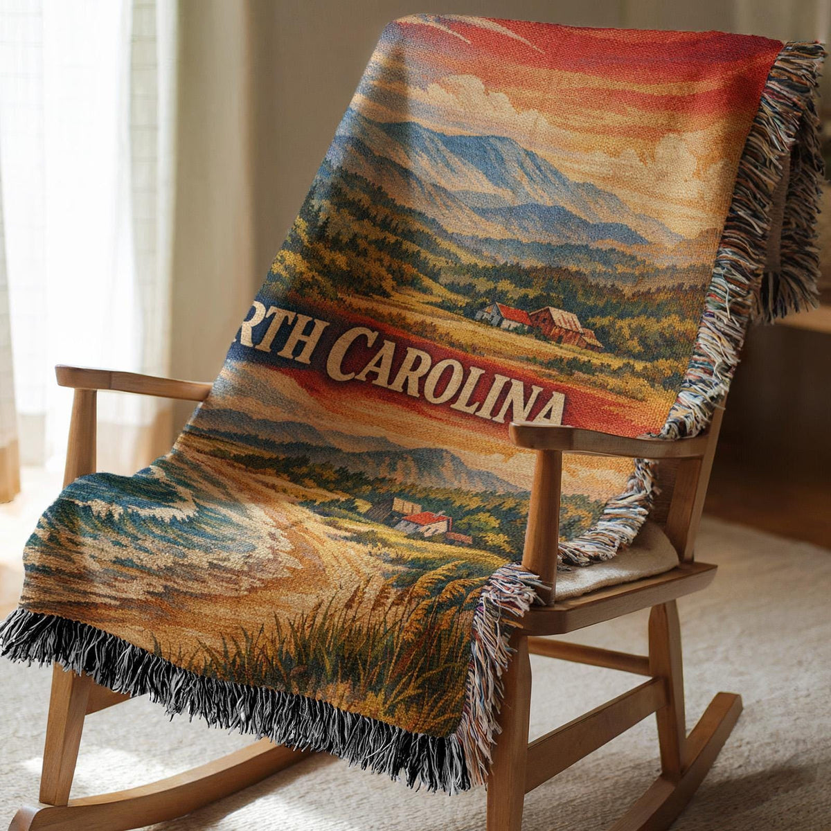 North Carolina Woven Blanket