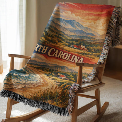 North Carolina Woven Blanket