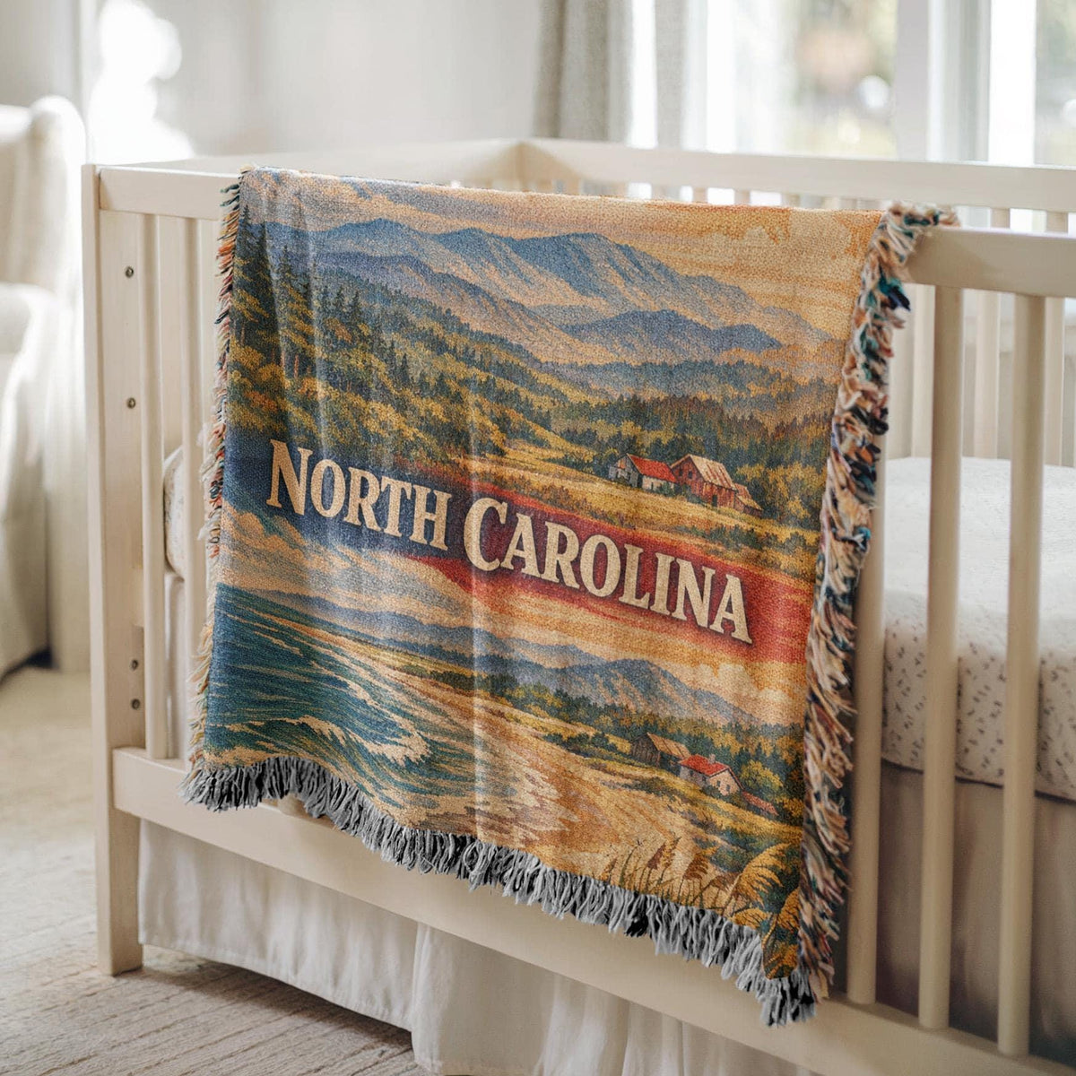 North Carolina Woven Blanket