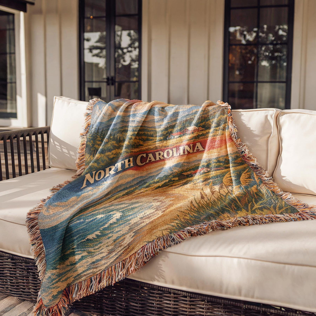 North Carolina Woven Blanket