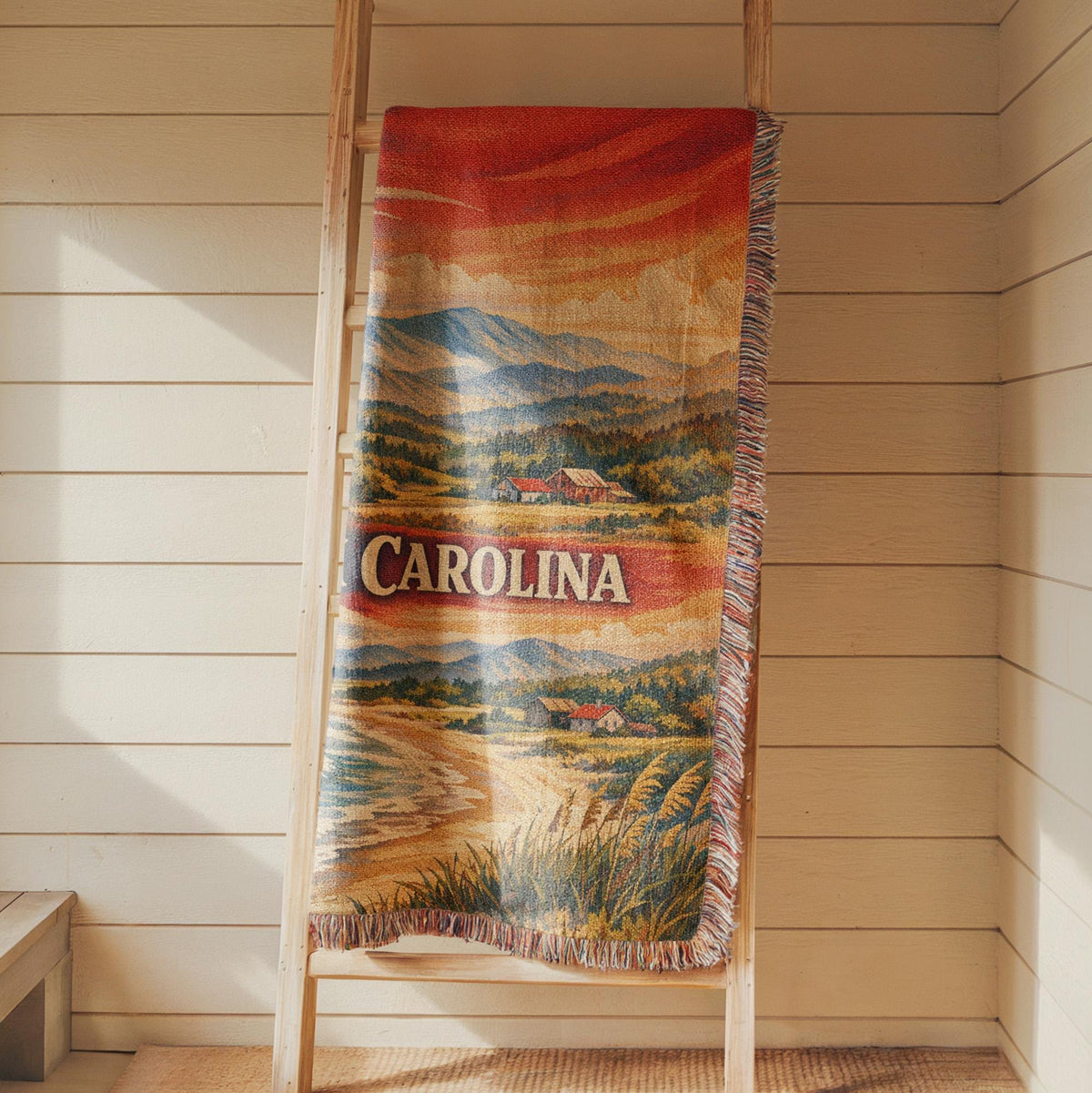 North Carolina Woven Blanket