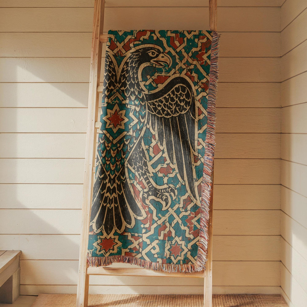 Double Headed Eagle Woven Blanket
