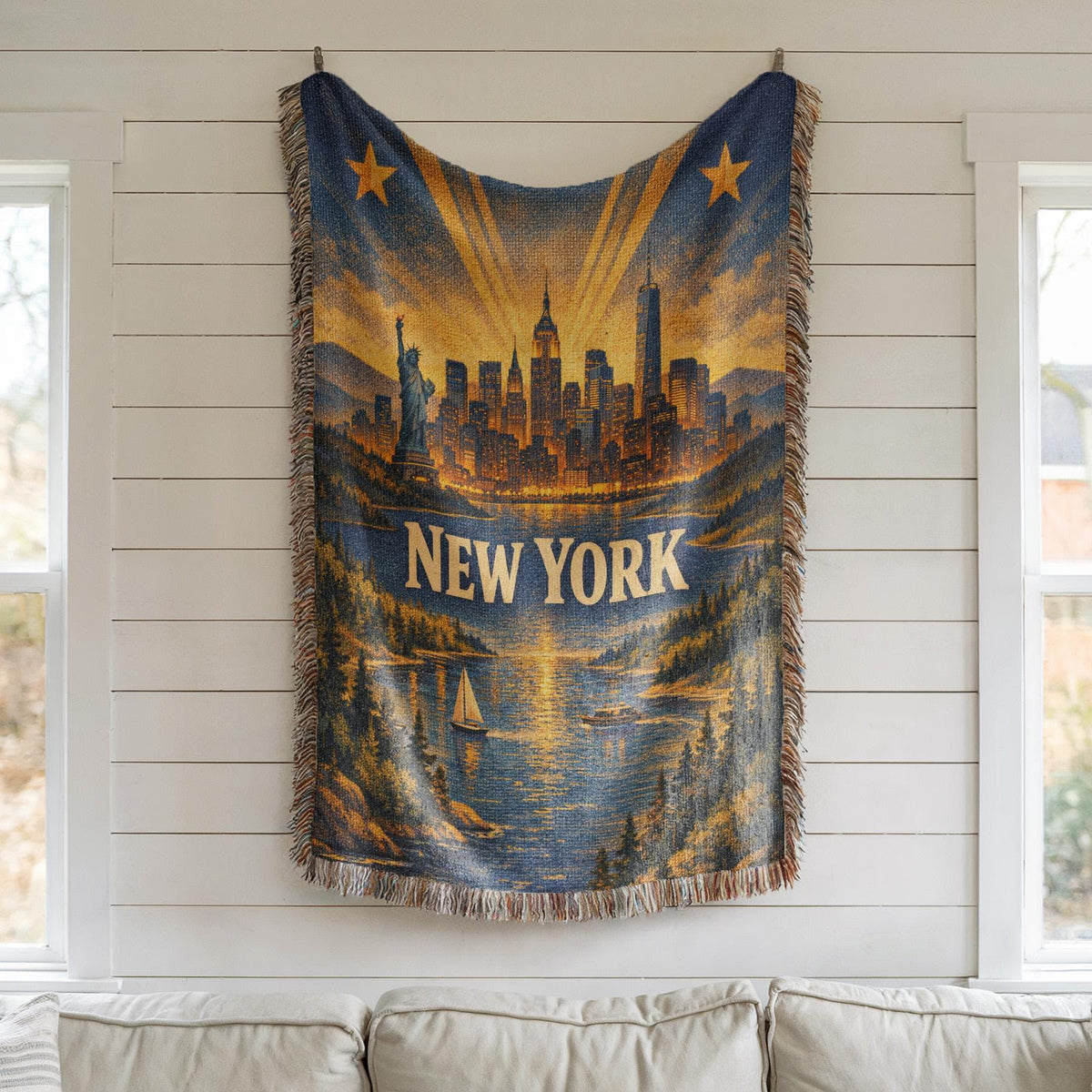 New York Woven Blanket