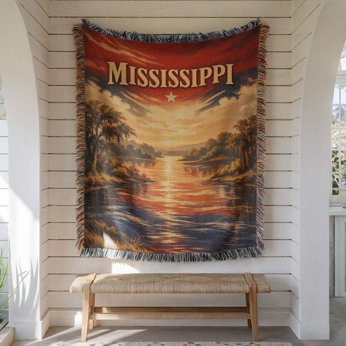 Mississippi Woven Blanket