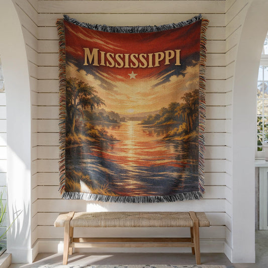 Mississippi Woven Blanket