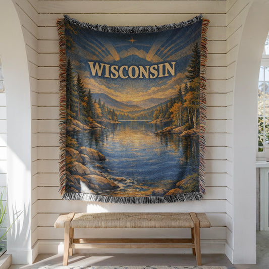 Wisconsin Woven Blanket